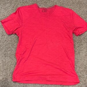 Worn Once INC International Concepts Bright Red V-Neck Tee
